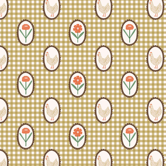 It Was The 70's by Cora Vickers : Girls in the Garden Olive 2293-83