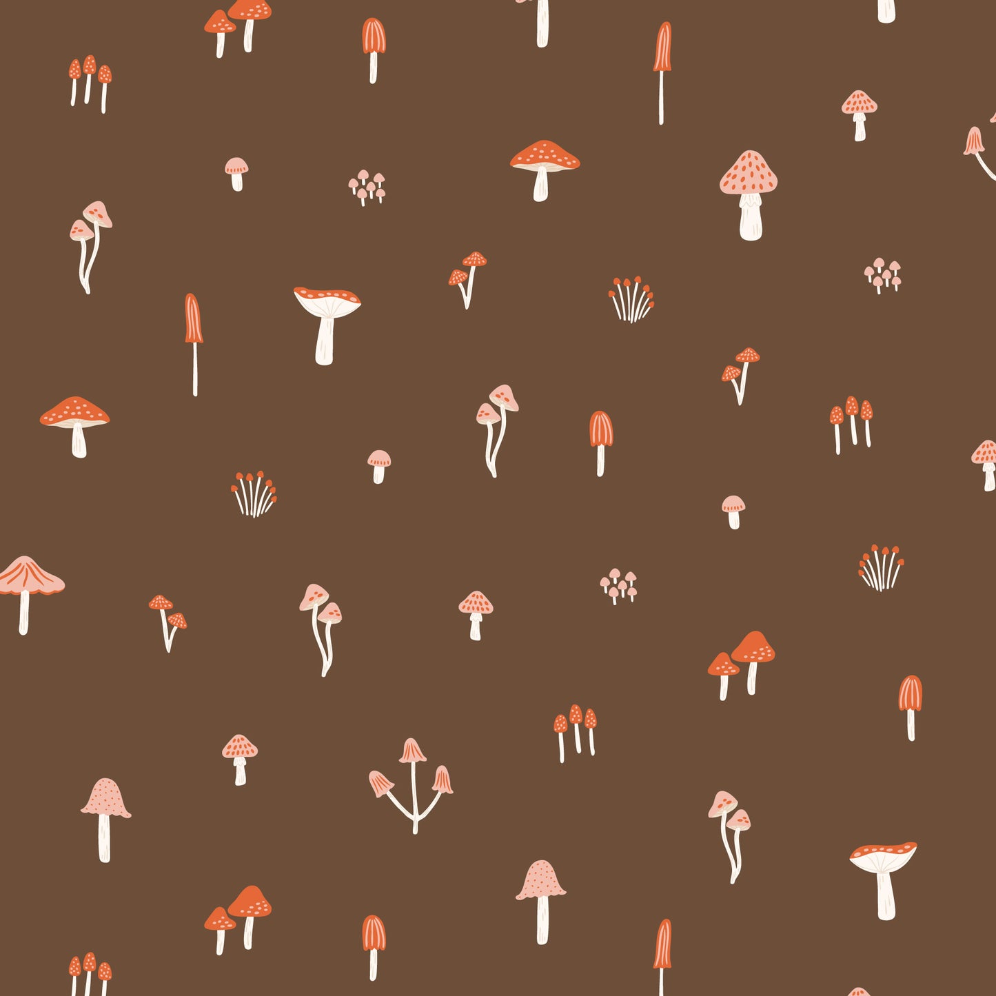 It Was The 70's by Cora Vickers : March of the Mushrooms Brown 2293-72