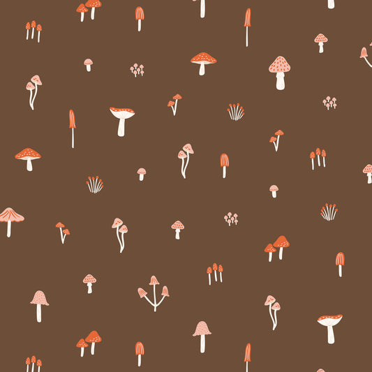 It Was The 70's by Cora Vickers : March of the Mushrooms Brown 2293-72