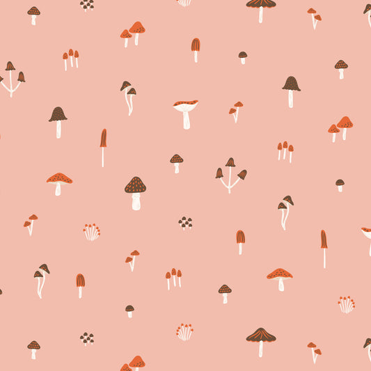 It Was The 70's by Cora Vickers : March of the Mushrooms Pink 2293-71