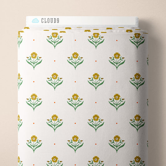 It Was The 70's by Cora Vickers : Retro Blossoms Ivory 2293-80