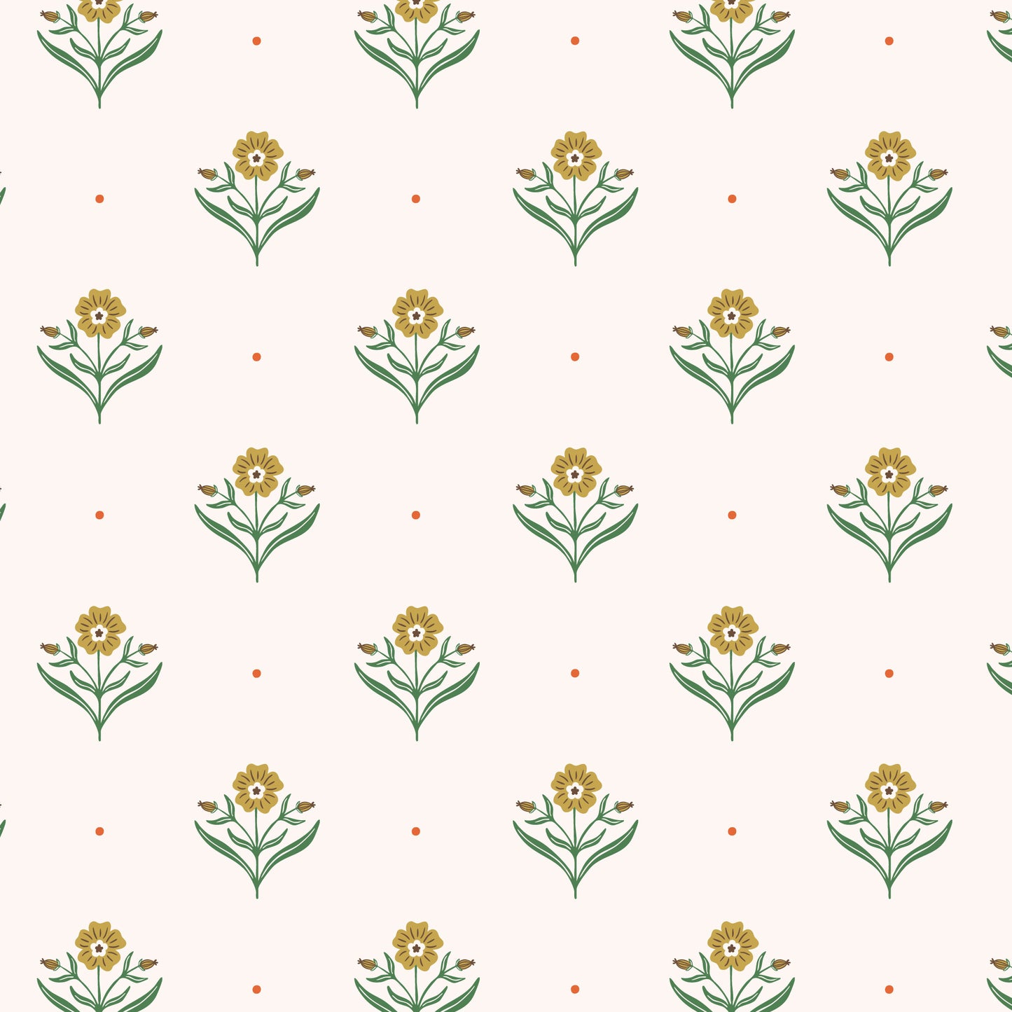 It Was The 70's by Cora Vickers : Retro Blossoms Ivory 2293-80