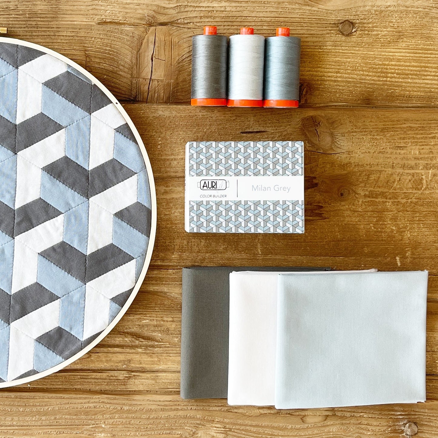 Italian Color Builders Milan Grey 50wt Cotton - Special Order