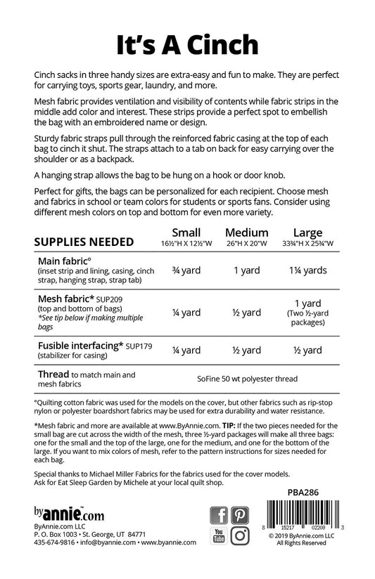 It's A Cinch # PBA286- Special Order