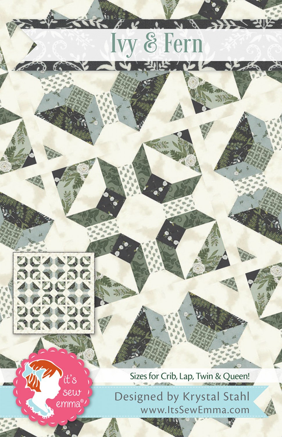 Ivy & Fern Quilt Pattern by It’s Sew Emma