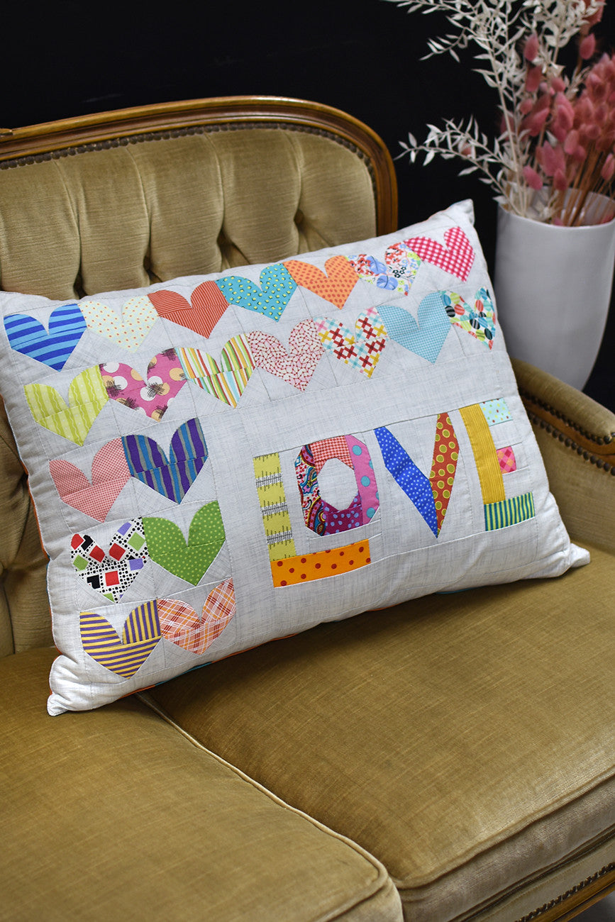 Love Cushion by Jen Kingwell # JKD-8076 - Special Order - Expected to ship 11-25-24