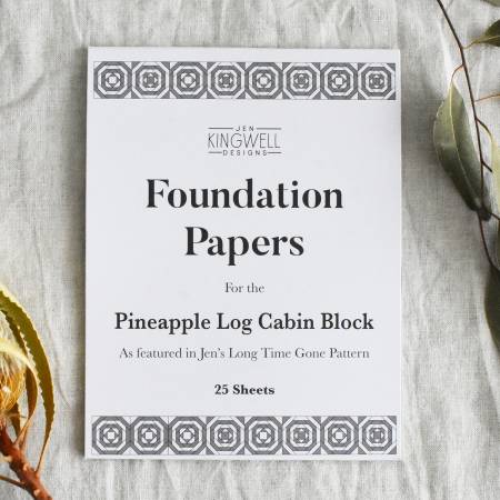 Pineapple Log Cabin Block Foundation Papers # JKD-8885 - Special Order