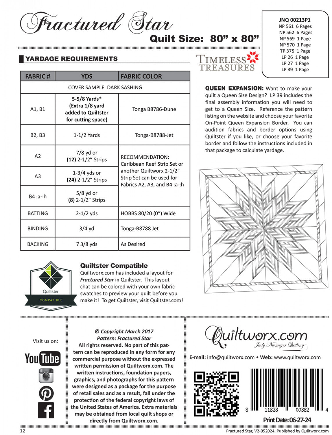 Fractured Star # JNQ00213P1 - Special Order