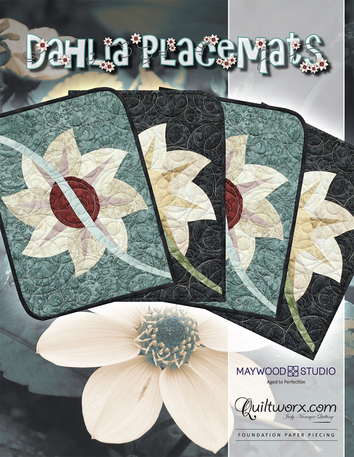 Dahlia Flowers Placemats # JNQ00214P3 - Special Order