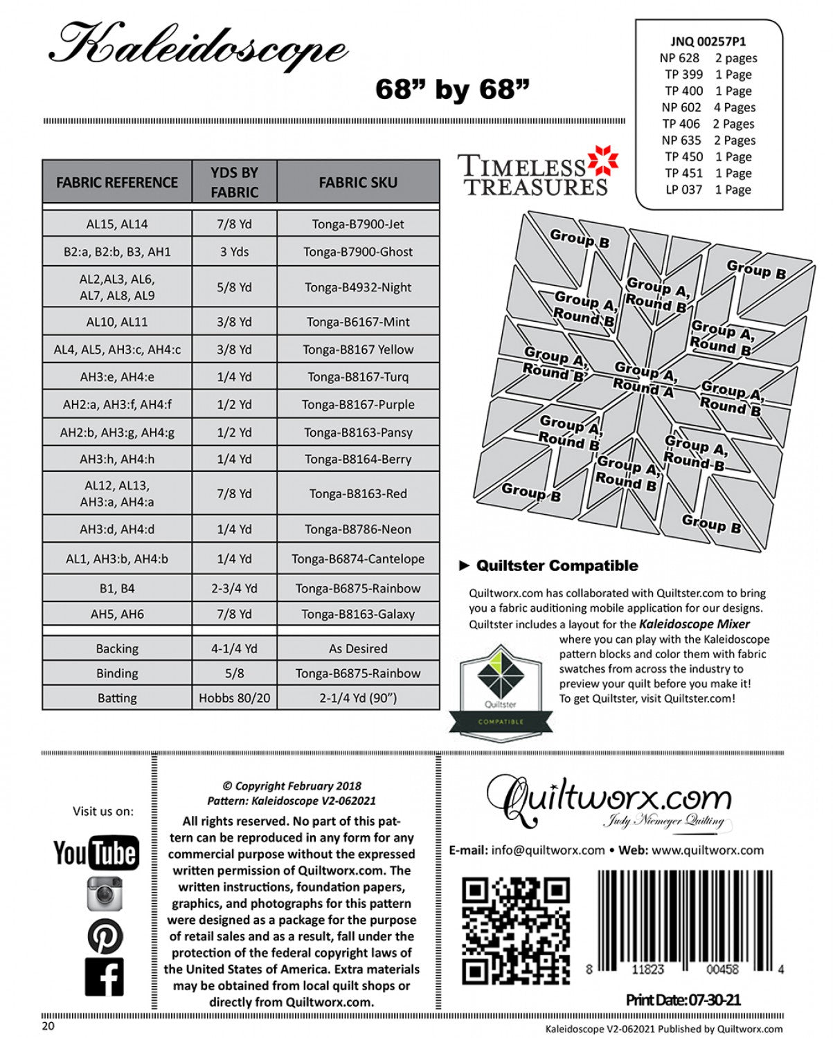 Kaleidoscope # JNQ00257P1 - Special Order