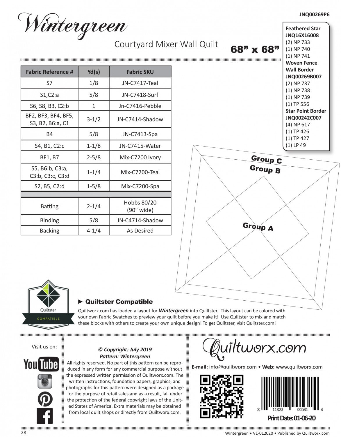 Wintergreen # JNQ00269P6 - Special Order