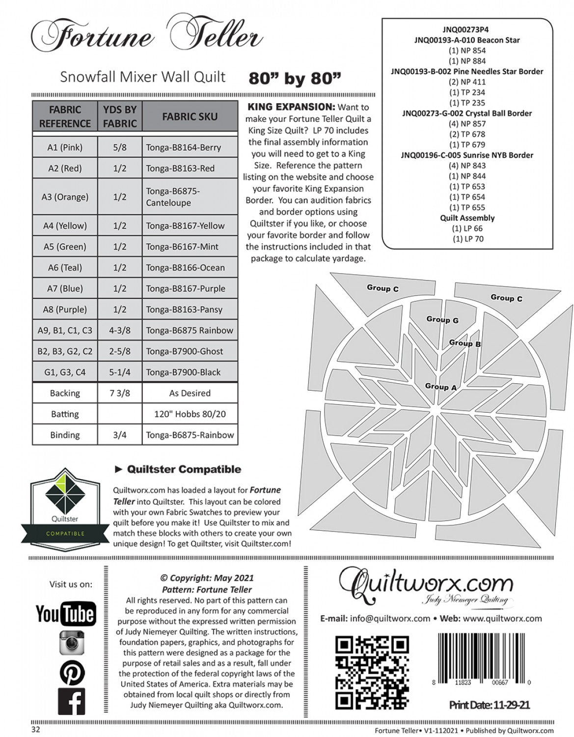 Fortune Teller # JNQ00273P4 - Special Order