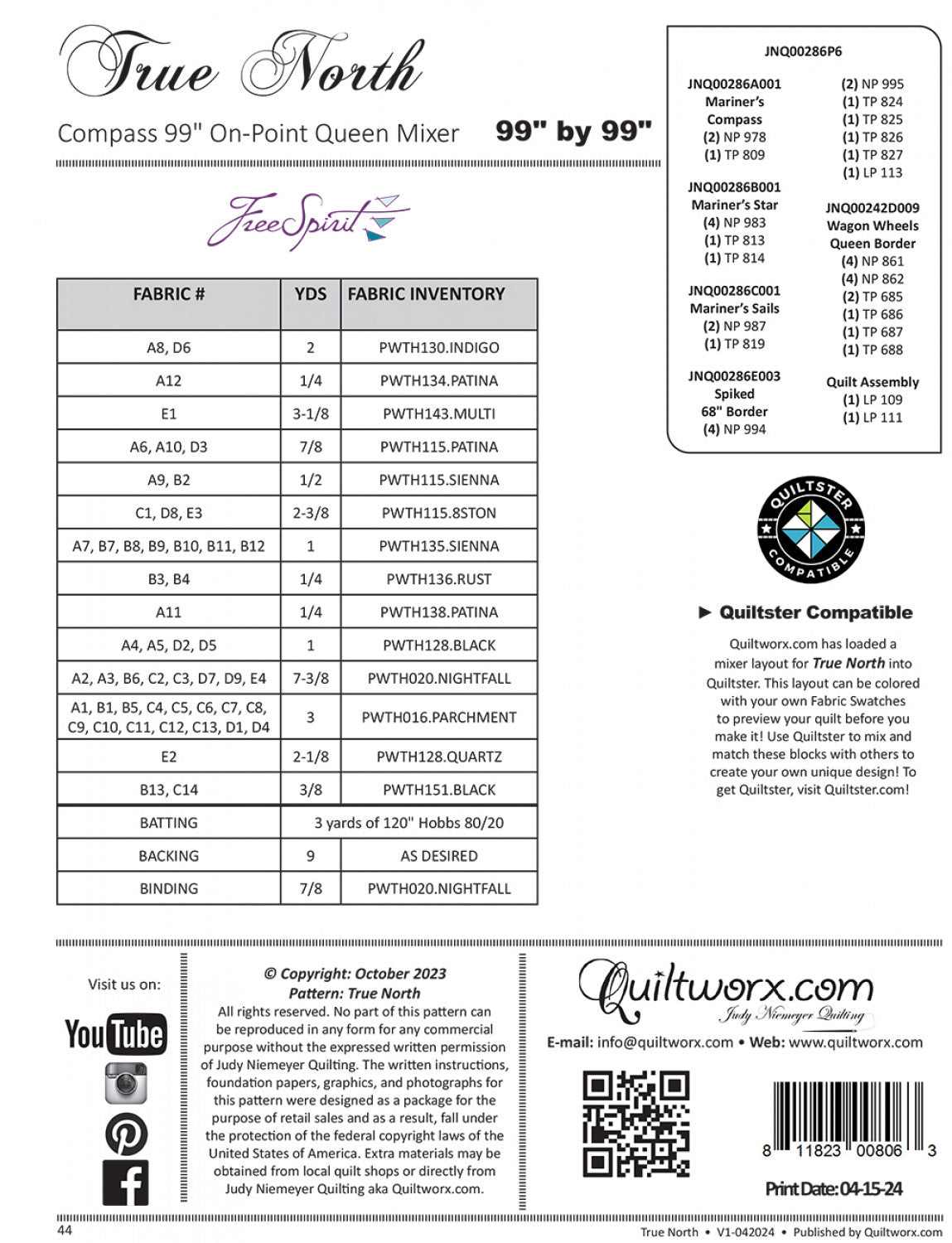 True North # JNQ00286P6 - Special Order