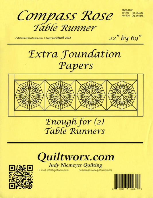 Compass Rose Table Runner Extra Paper # JNQ114E - Special Order