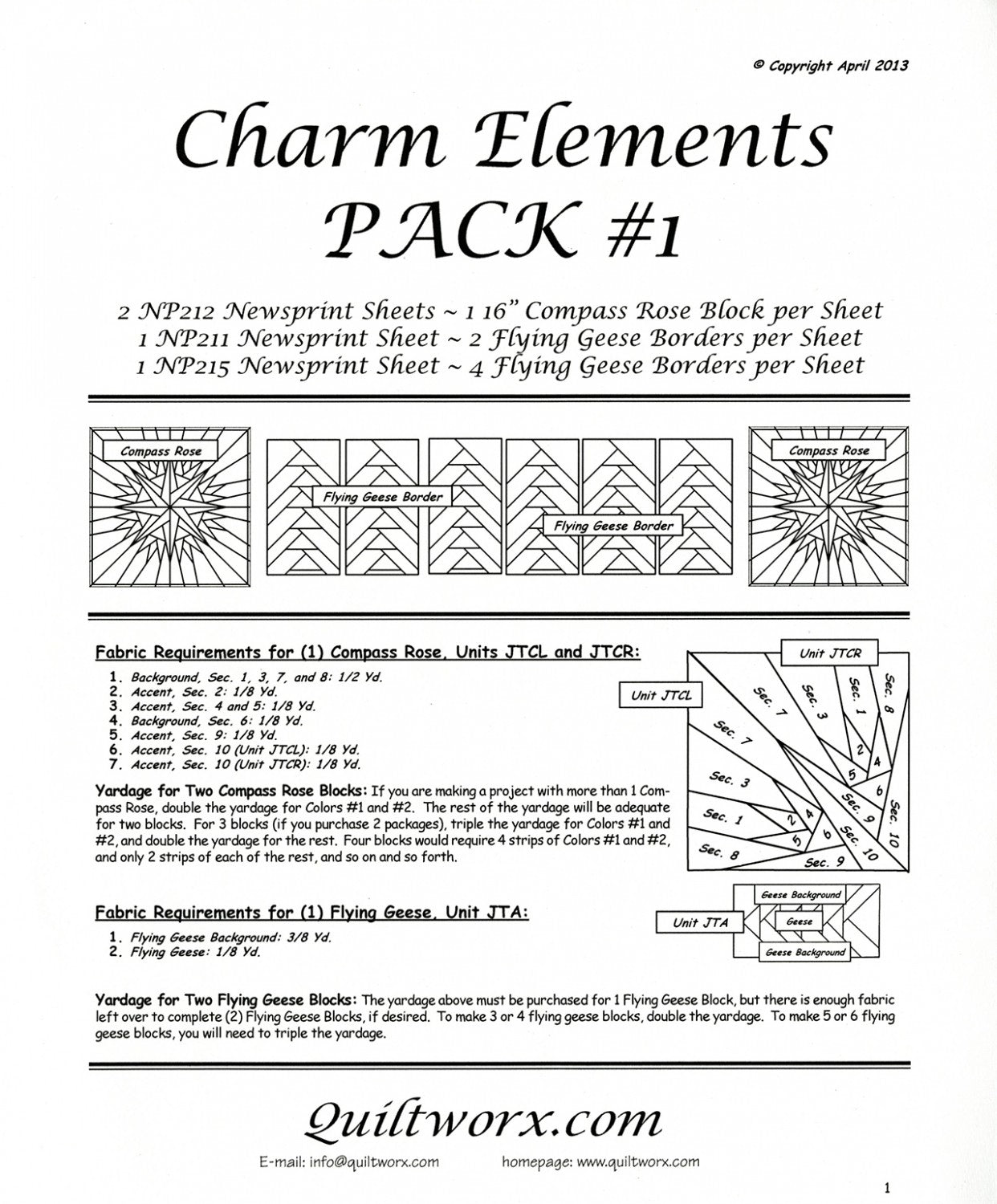 Charm Elements Pack 1 # JNQ119P - Special Order