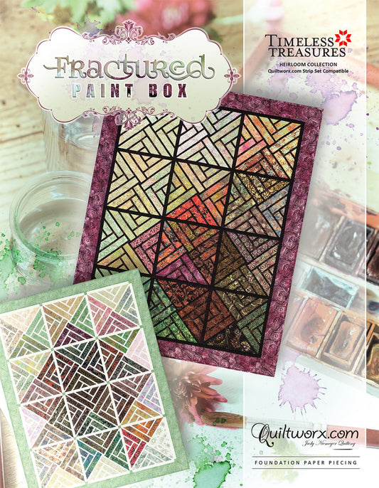 Fractured Paint Box Foundation Paper Piecing # JNQ129P - Special Order