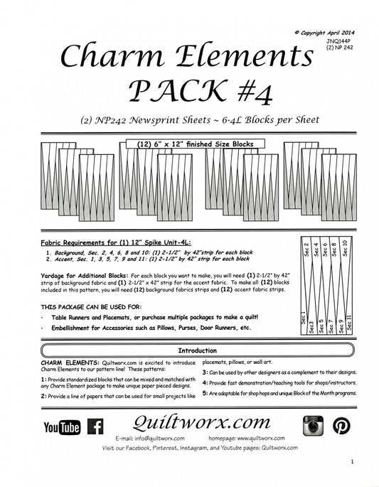 Charm Elements Pack 4 # JNQ145P - Special Order