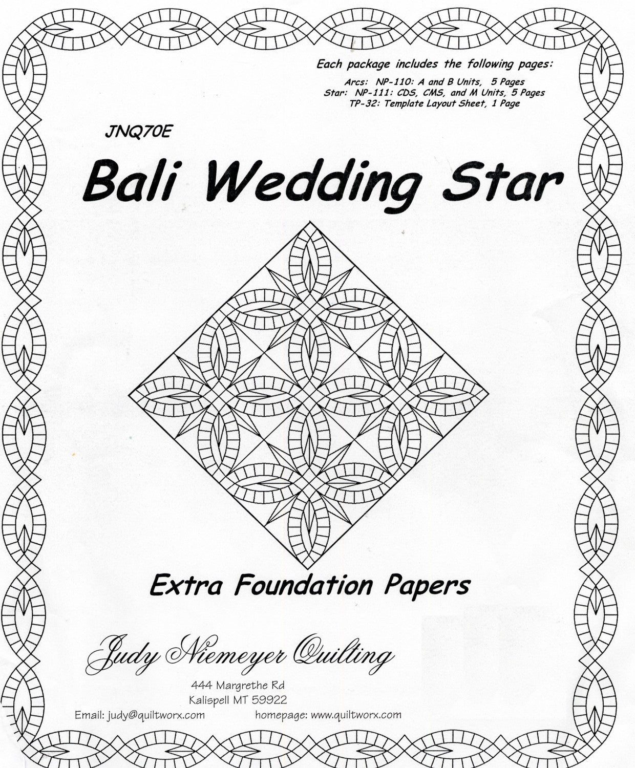 Bali Wedding Star Extra Foundation Paper # JNQ70E - Special Order