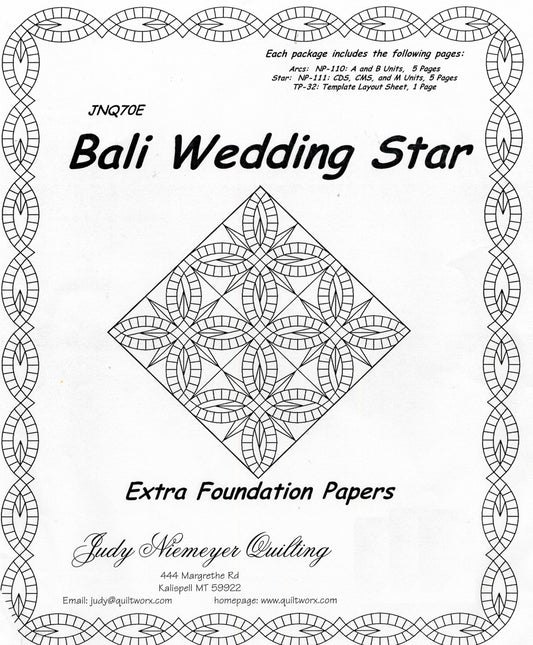 Bali Wedding Star Extra Foundation Paper # JNQ70E - Special Order