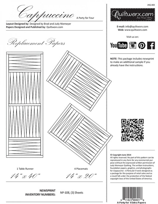 Cappuccino - Party For 4 Extra Paper # JNQ80E - Special Order