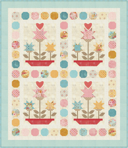 Sunday Brunch by BasicGrey : Love Grows Quilt Kit (Estimated Arrival Jan. 2025)