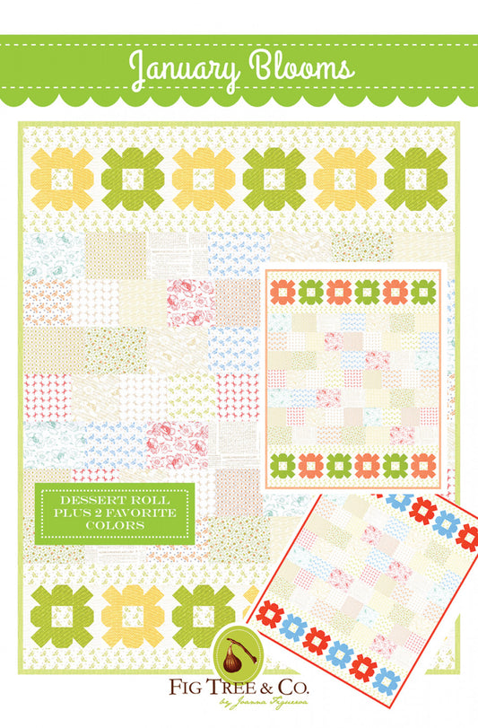 January Blooms Quilt Pattern by Fig Tree & Co.