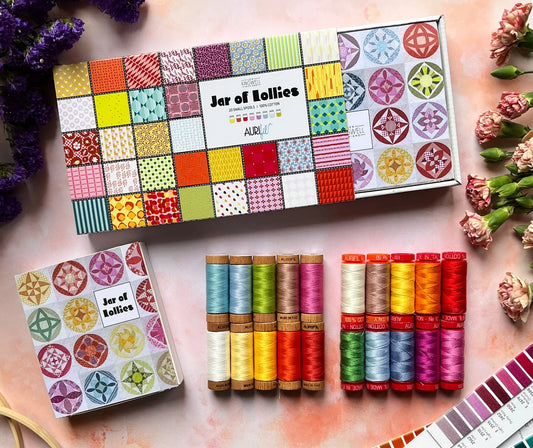 Jar of Lollies Aurifil Thread Set by Jen Kingwell