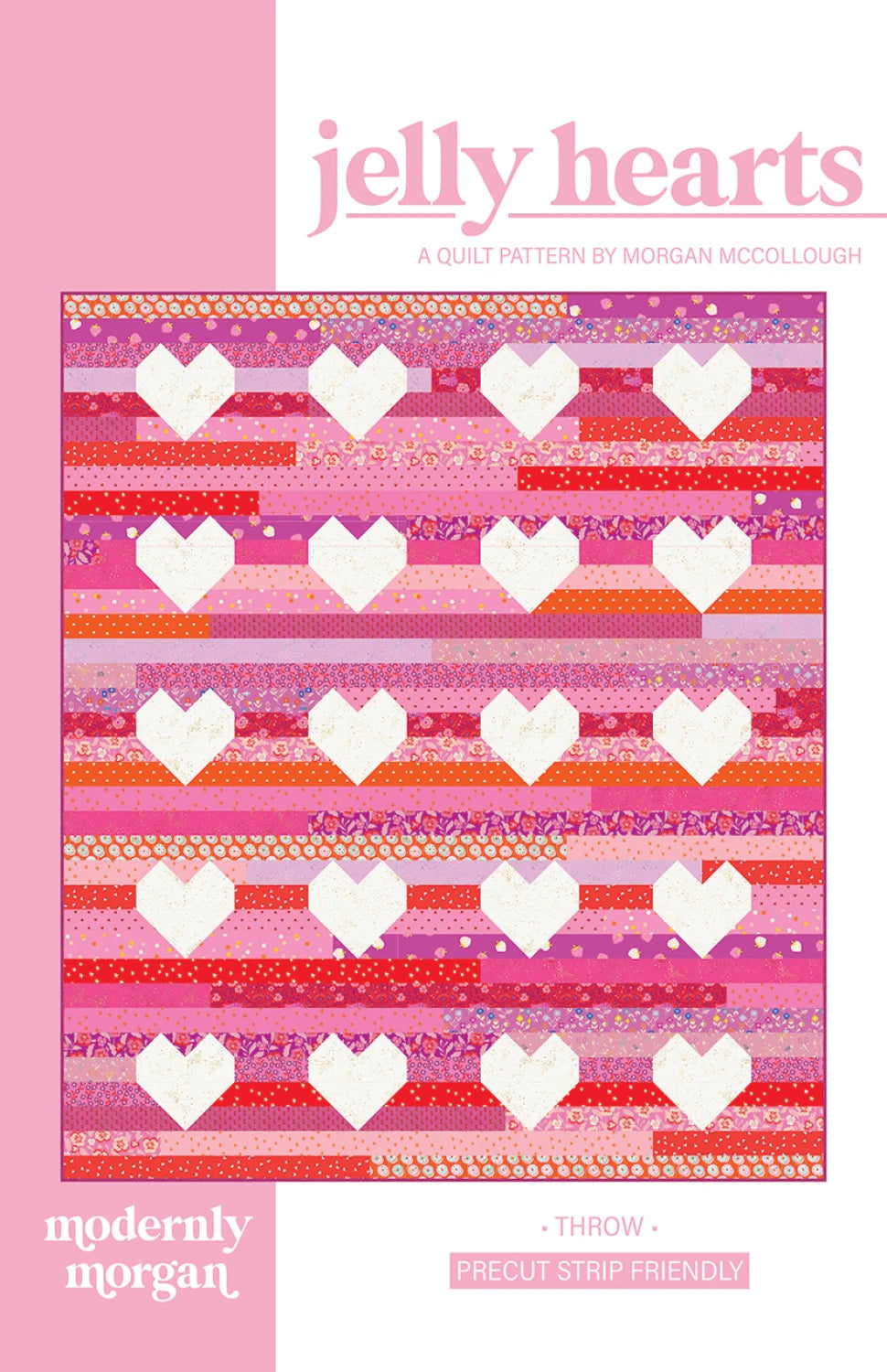 Jelly Hearts Quilt Pattern by Modernly Morgan