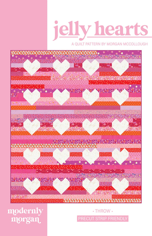 Jelly Hearts Quilt Pattern by Modernly Morgan