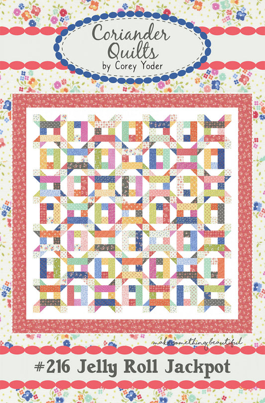 Jelly Roll Jackpot Quilt Pattern by Coriander Quilts - Special Order
