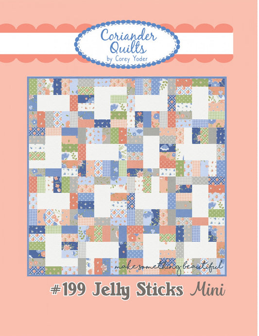 Jelly Sticks Mini Quilt Pattern by Coriander Quilts - Special Order