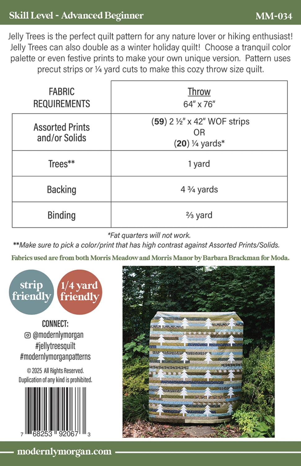 Jelly Trees Quilt Pattern by Modernly Morgan