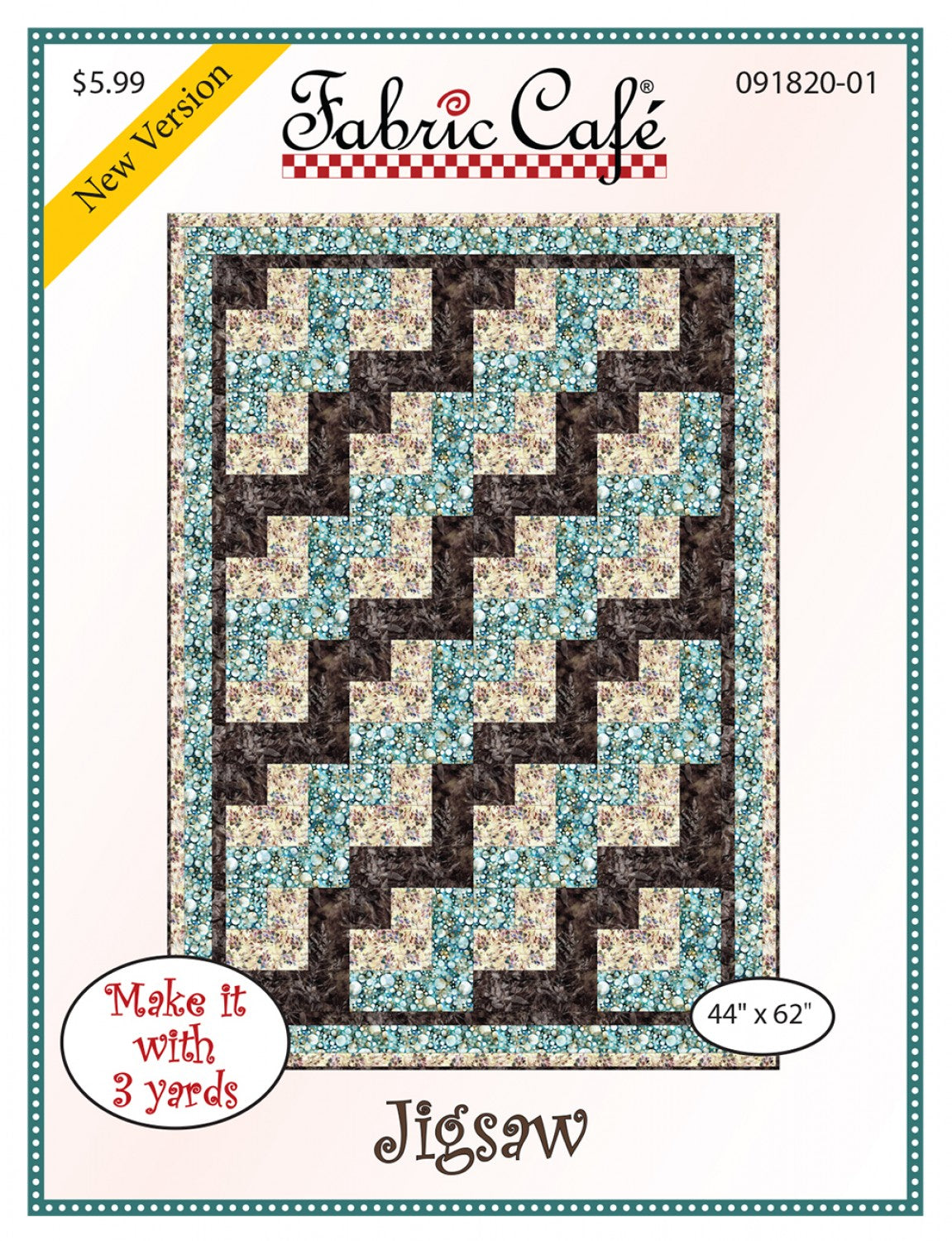 Jigsaw Quilt Pattern by Fabric Cafe