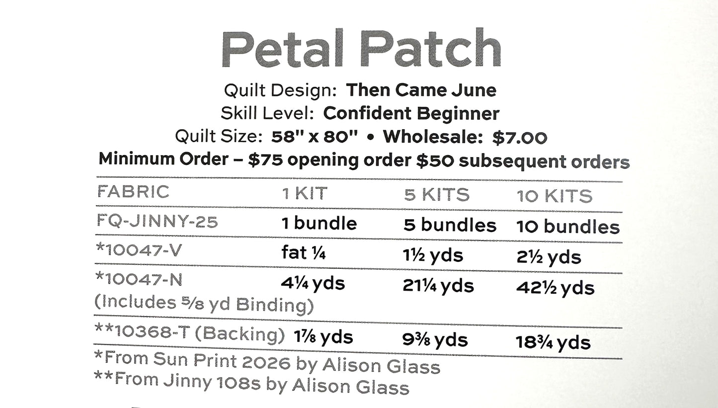 Jinny by Alison Glass : Petal Patch Quilt Kit