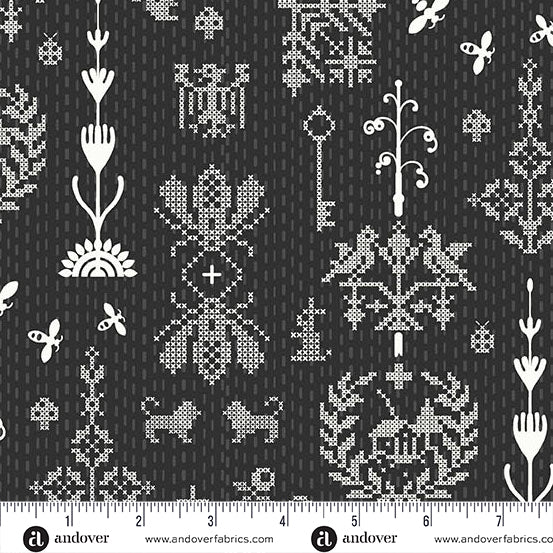 Jinny by Alison Glass : Redwork Panda A-10334-K