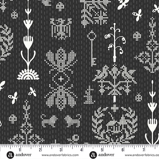 Jinny by Alison Glass : Redwork Panda A-10334-K