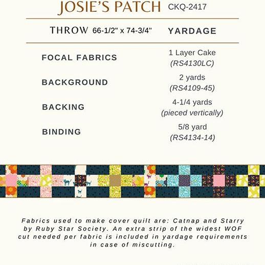 Josie's Patch Quilt Pattern by Copper Kettle Quilt Company