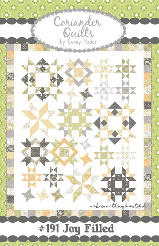 Joy Filled Quilt Pattern by Coriander Quilts - Special Order