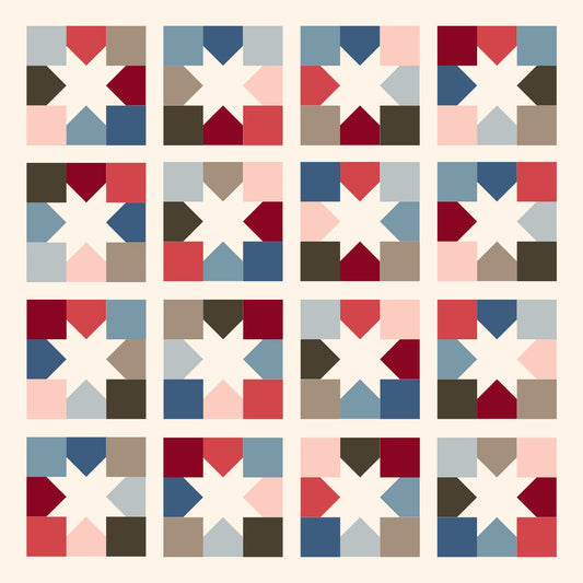 Joyful Stars Quilt - Fabric Bundle - Multiple Sizes & Color Options