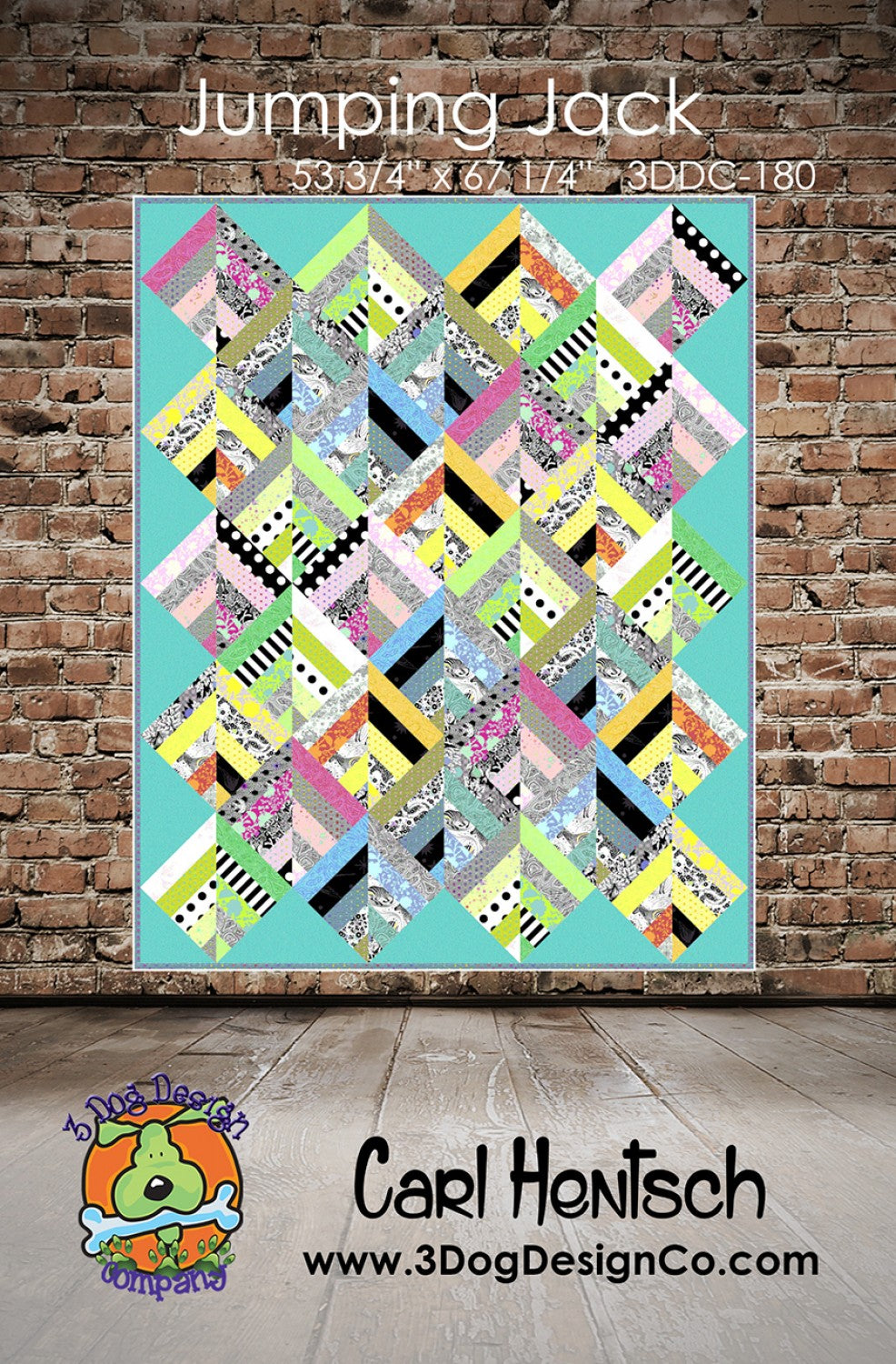 Jumping Jack Quilt Pattern by 3 Dog Design - Special Order