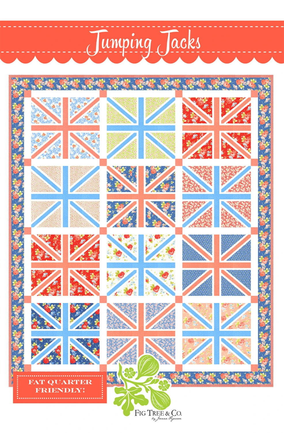 Jumping Jacks Quilt Pattern by Fig Tree & Co.