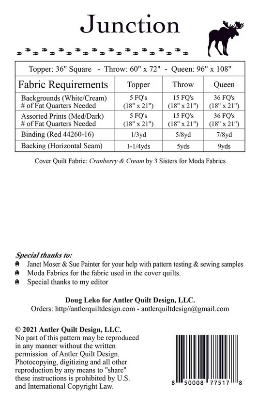 Junction Quilt Pattern by Antler Quilt Design