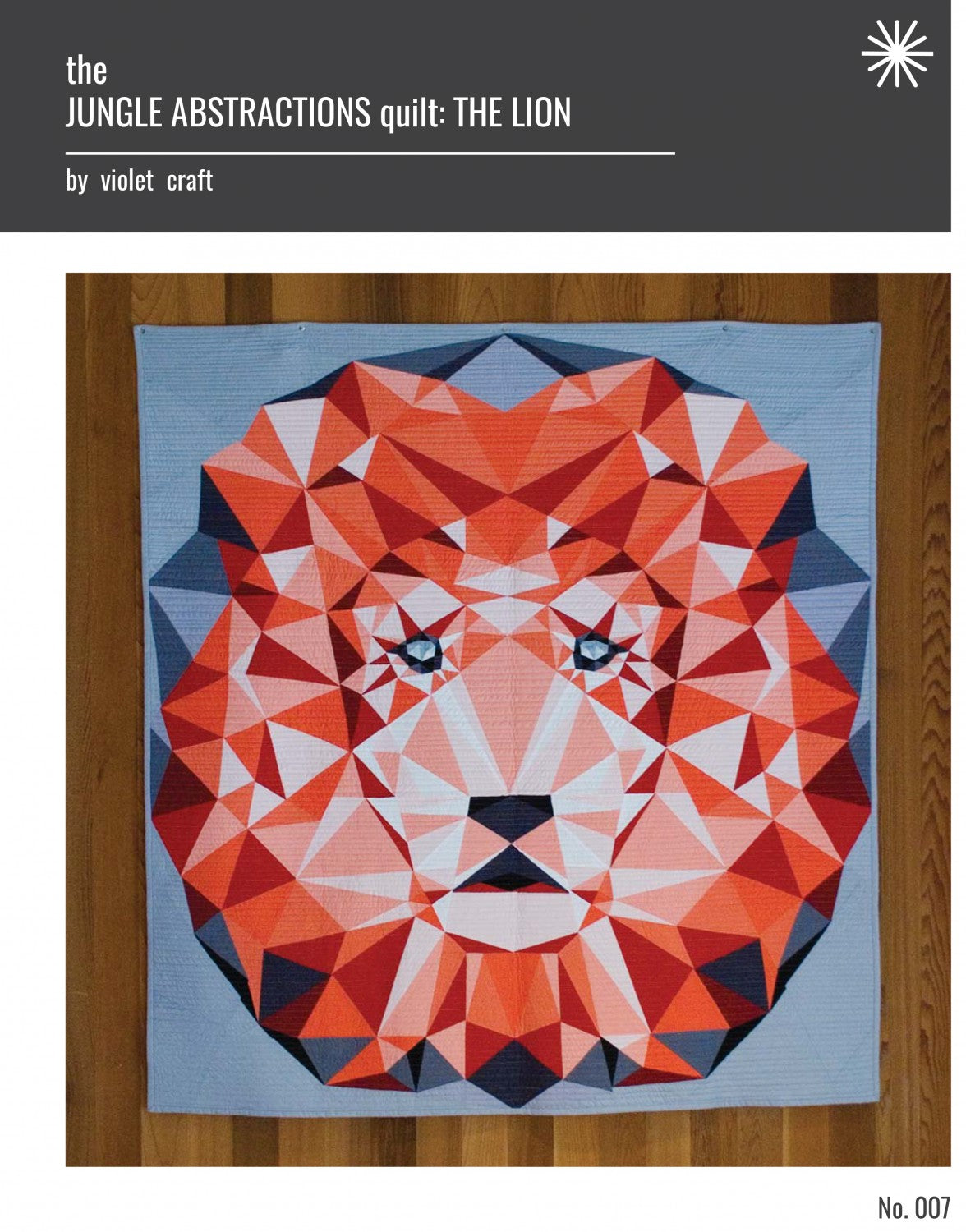Jungle Abstractions : The Lion Kit FPP Quilt Pattern by Violet Craft