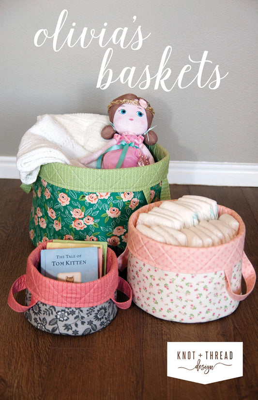 Olivias Baskets Pattern by Knot & Thread Design
