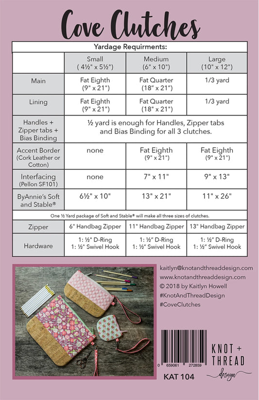 Cove Clutch Pattern by Knot & Thread Design
