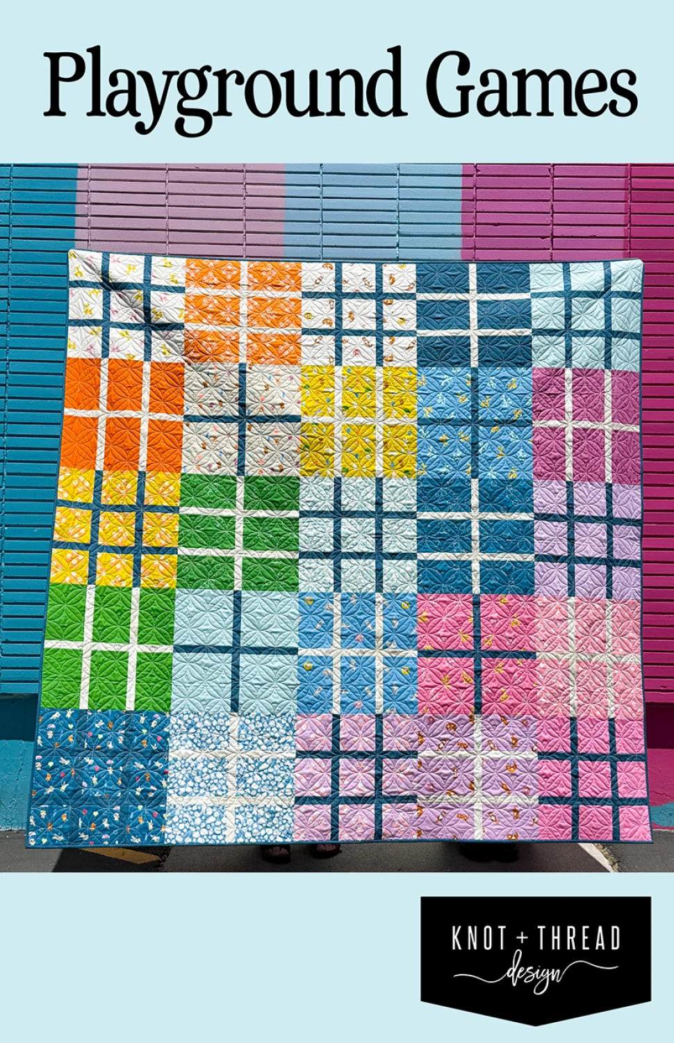 Patchwork and Petals by KP Creates : Playground Games Quilt Kit