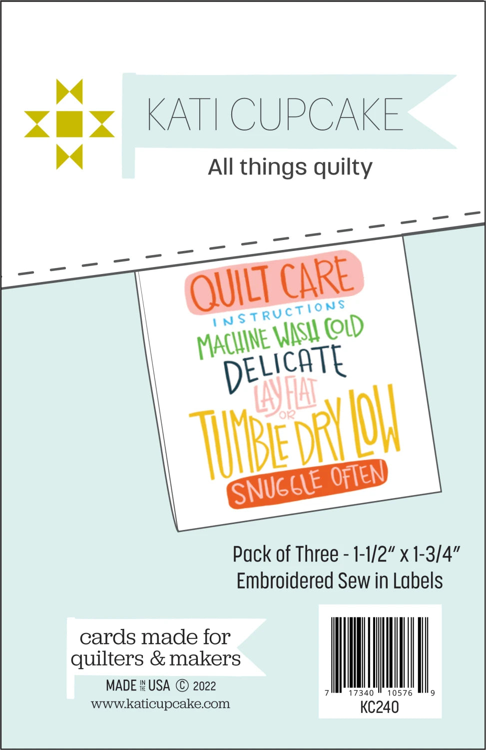 Quilty Instructions Sew In Labels by Kati Cupcake