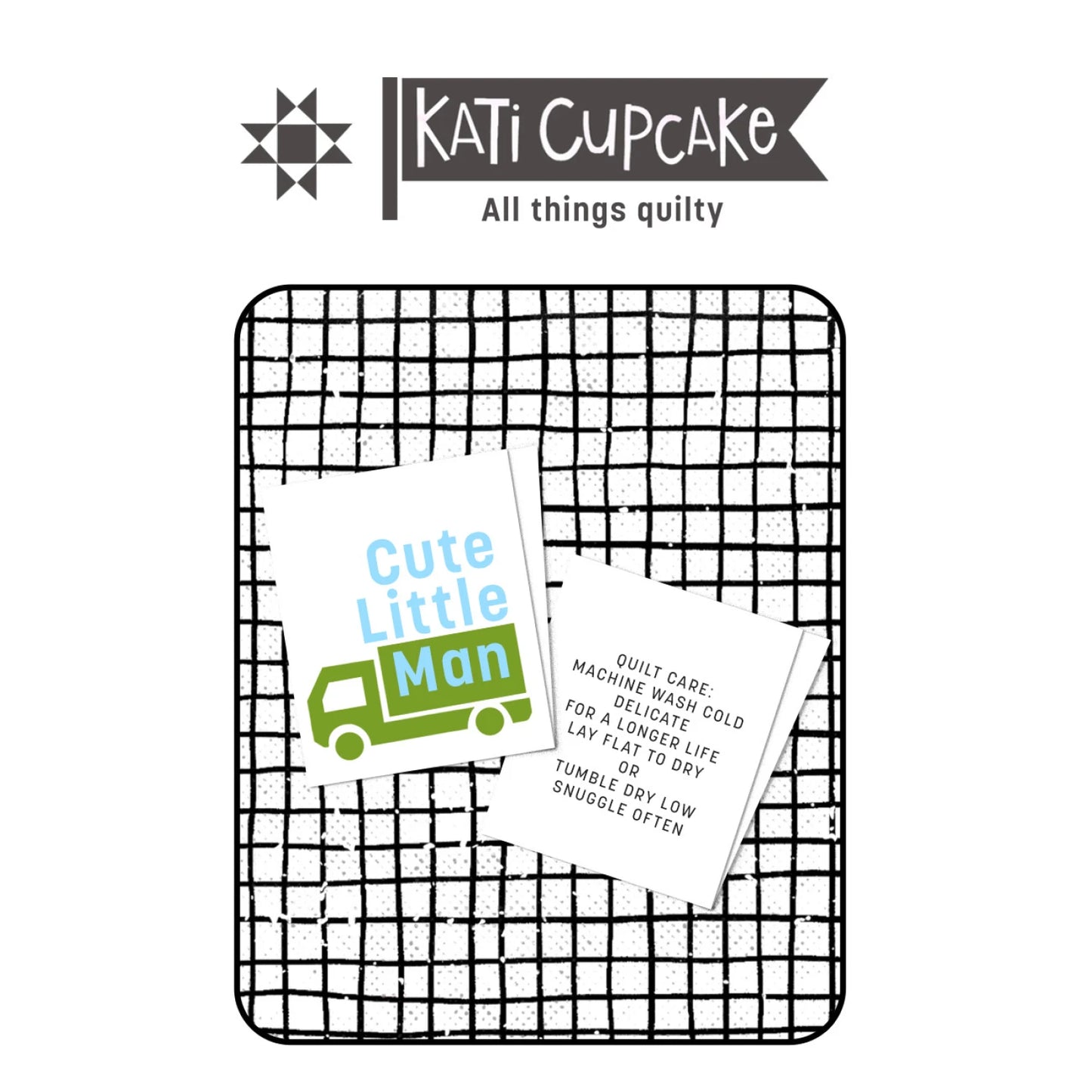 Cute Little Man Woven Labels by Kati Cupcake