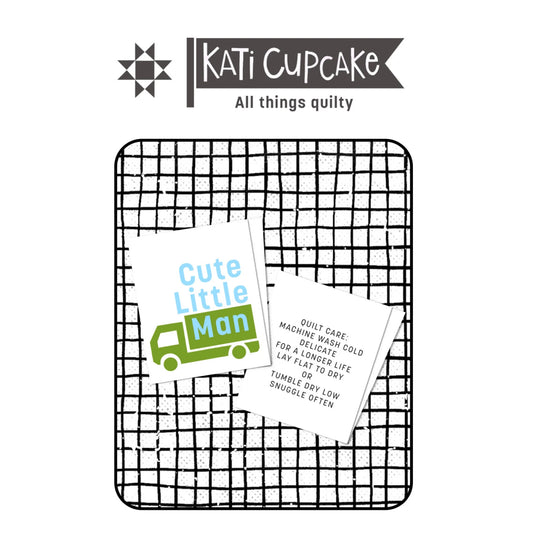 Cute Little Man Woven Labels by Kati Cupcake