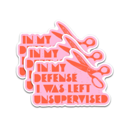 In My Defense Sticker by Kati Cupcake